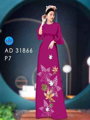 Vải Áo Dài Hoa In 3D AD 31866 30